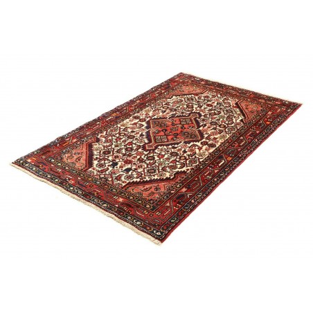 Tappeto Hamadan Persia marrone giallo 103x160