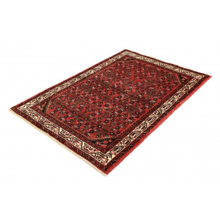 Tappeto Hamadan Persia grigio giallo 110x155