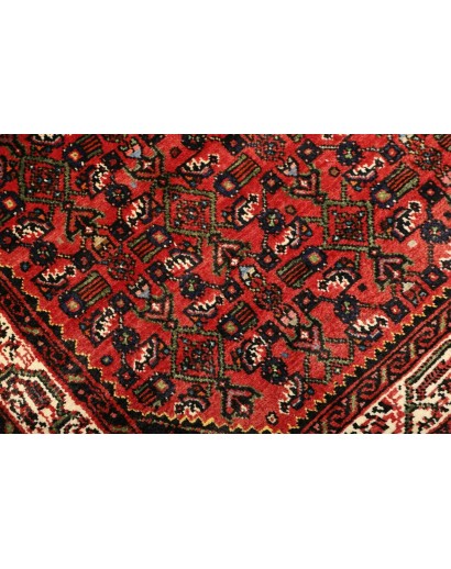 Tappeto Hamadan Persia grigio giallo 110x155