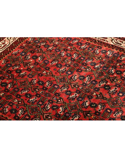 Tappeto Hamadan Persia grigio giallo 110x155