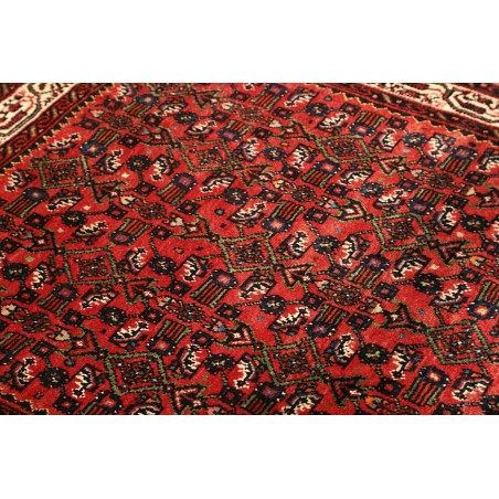 Tappeto Hamadan Persia grigio giallo 110x155