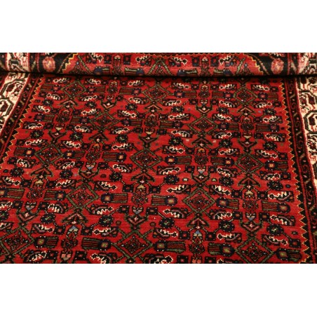 Tappeto Hamadan Persia grigio giallo 110x155