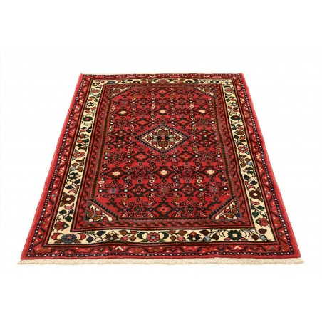 Tappeto Hamadan Persia marrone giallo 100x142