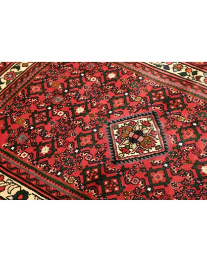 Tappeto Hamadan Persia marrone giallo 100x142