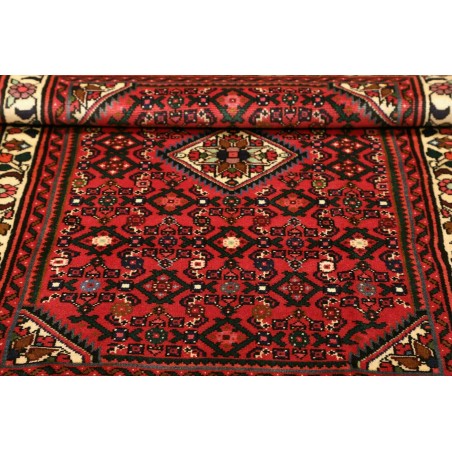 Tappeto Hamadan Persia marrone giallo 100x142
