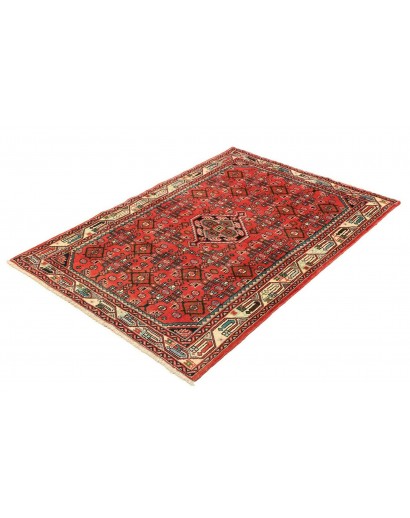 Tappeto Hamadan Persia marrone giallo 106x150