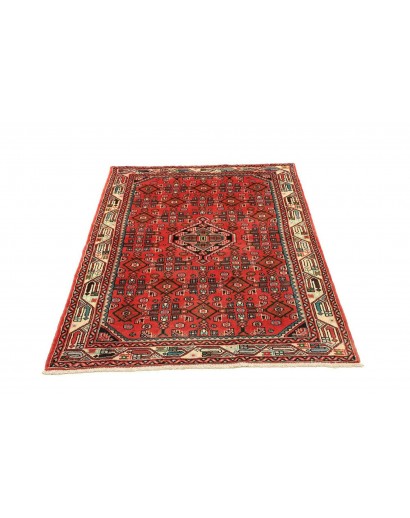 Tappeto Hamadan Persia marrone giallo 106x150