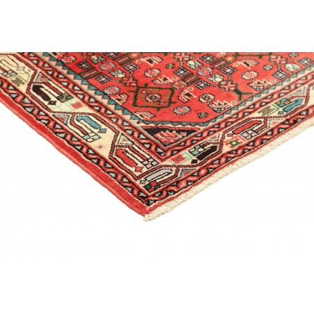 Tappeto Hamadan Persia marrone giallo 106x150