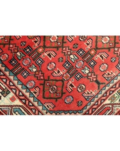 Tappeto Hamadan Persia marrone giallo 106x150