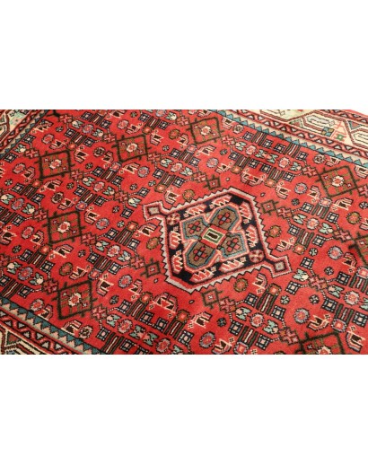 Tappeto Hamadan Persia marrone giallo 106x150