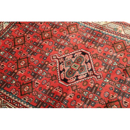 Tappeto Hamadan Persia marrone giallo 106x150