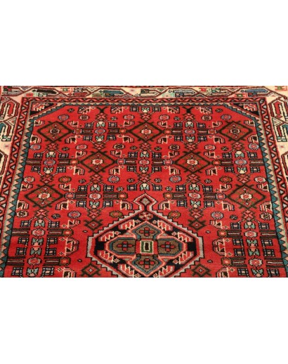 Tappeto Hamadan Persia marrone giallo 106x150