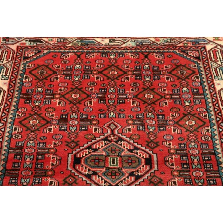 Tappeto Hamadan Persia marrone giallo 106x150
