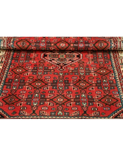 Tappeto Hamadan Persia marrone giallo 106x150