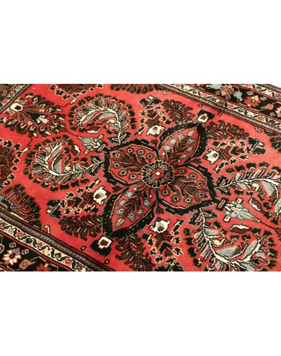 Tappeto Hamadan Persia grigio beige 104x155