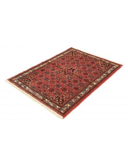 Tappeto Hamadan Persia marrone giallo 103x136