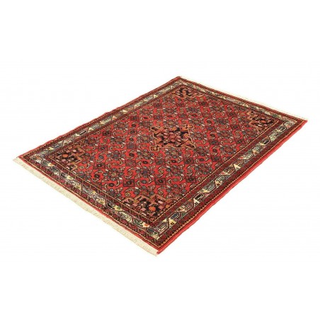 Tappeto Hamadan Persia marrone giallo 103x136