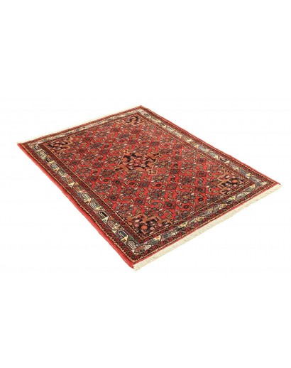 Tappeto Hamadan Persia marrone giallo 103x136