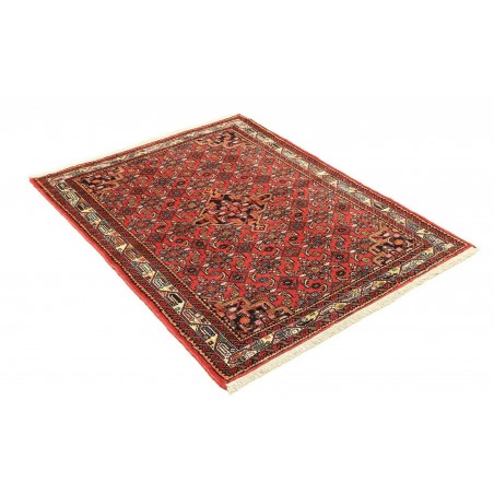 Tappeto Hamadan Persia marrone giallo 103x136