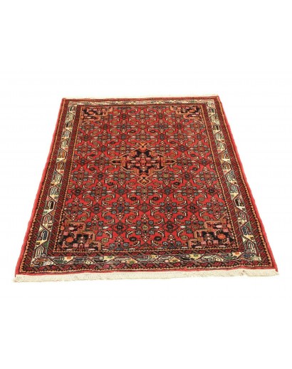 Tappeto Hamadan Persia marrone giallo 103x136