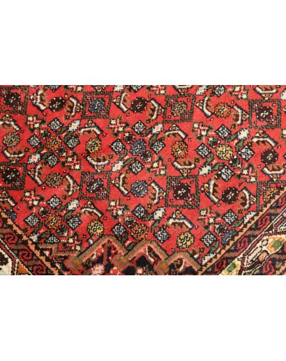 Tappeto Hamadan Persia marrone giallo 103x136