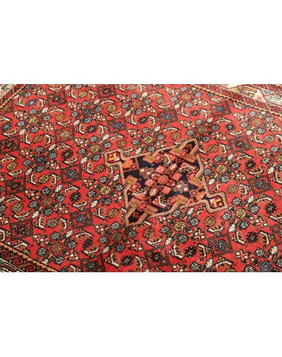 Tappeto Hamadan Persia marrone giallo 103x136