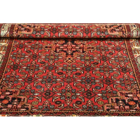 Tappeto Hamadan Persia marrone giallo 103x136