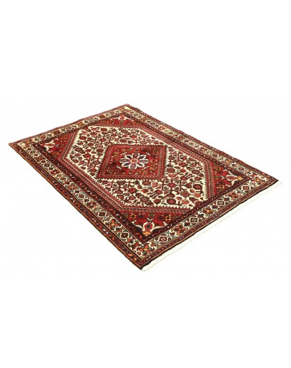 Tappeto Hamadan Persia marrone giallo 108x150