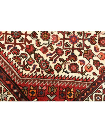Tappeto Hamadan Persia marrone giallo 108x150