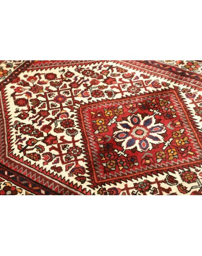 Tappeto Hamadan Persia marrone giallo 108x150
