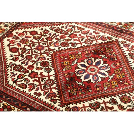 Tappeto Hamadan Persia marrone giallo 108x150