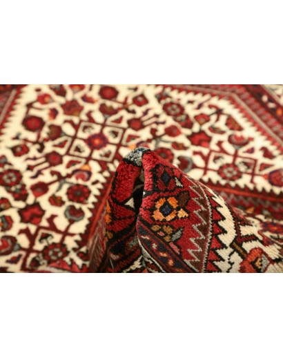 Tappeto Hamadan Persia marrone giallo 108x150
