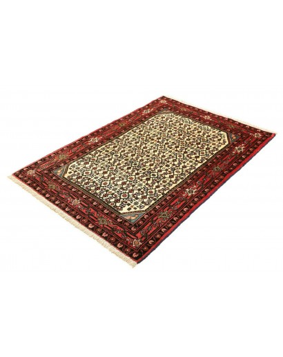 Tappeto Hamadan Persia marrone giallo 104x148