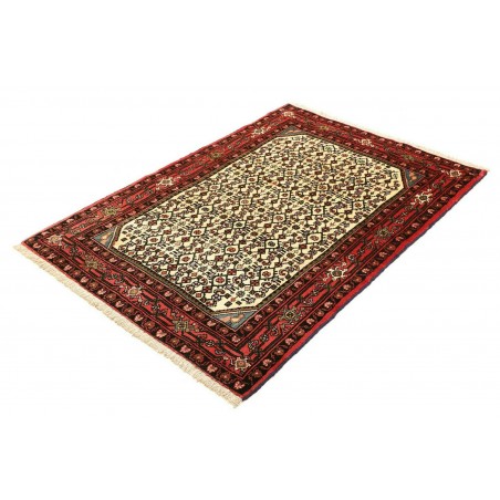 Tappeto Hamadan Persia marrone giallo 104x148