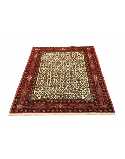 Tappeto Hamadan Persia marrone giallo 104x148