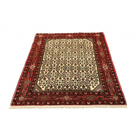Tappeto Hamadan Persia marrone giallo 104x148