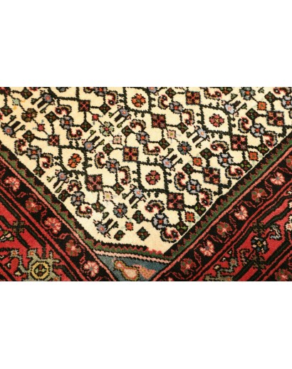 Tappeto Hamadan Persia marrone giallo 104x148
