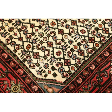 Tappeto Hamadan Persia marrone giallo 104x148