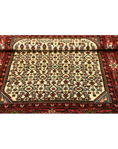 Tappeto Hamadan Persia marrone giallo 104x148