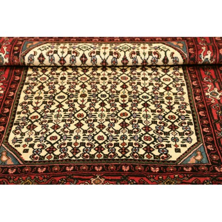 Tappeto Hamadan Persia marrone giallo 104x148