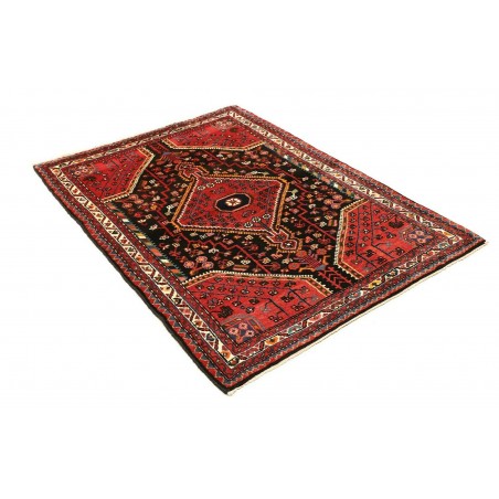 Tappeto Hamadan Persia grigio giallo 111x156