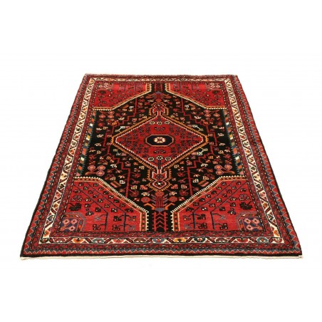 Tappeto Hamadan Persia grigio giallo 111x156