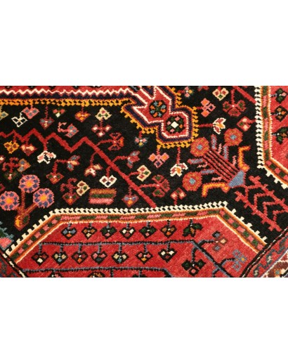 Tappeto Hamadan Persia grigio giallo 111x156