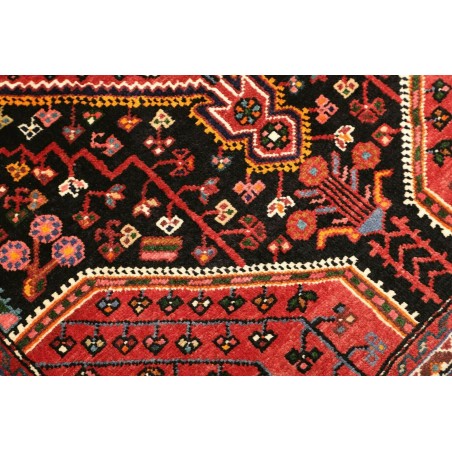 Tappeto Hamadan Persia grigio giallo 111x156