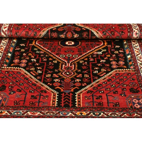 Tappeto Hamadan Persia grigio giallo 111x156