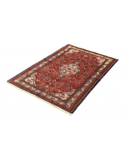 Tappeto Hamadan Persia grigio marrone 101x144