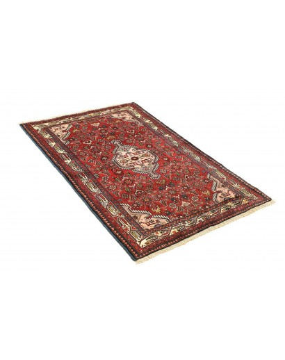 Tappeto Hamadan Persia grigio marrone 101x144
