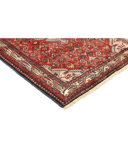 Tappeto Hamadan Persia grigio marrone 101x144
