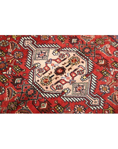 Tappeto Hamadan Persia grigio marrone 101x144
