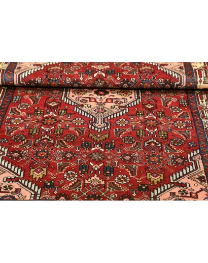 Tappeto Hamadan Persia grigio marrone 101x144